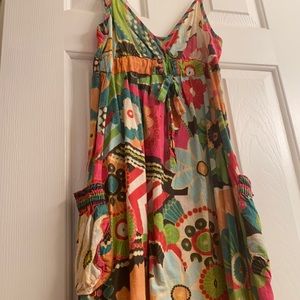 🌞 O’Neill Small Spaghetti Strap Summer Dress Knee Length